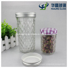 200ml 520ml Clear Empty Tapered Drinking Glass Mason Jar